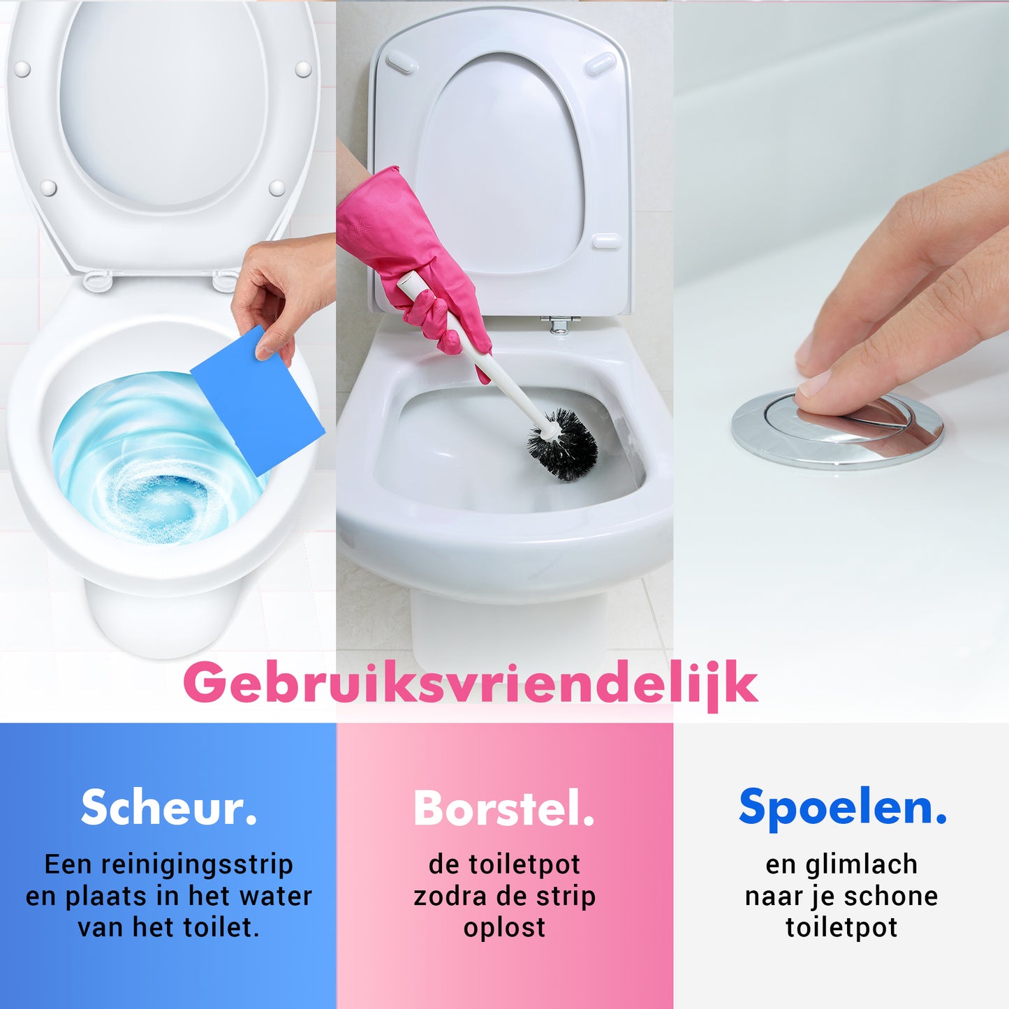 Sweep-it Toiletreiniger Strips – 60 beurten (30 vellen)