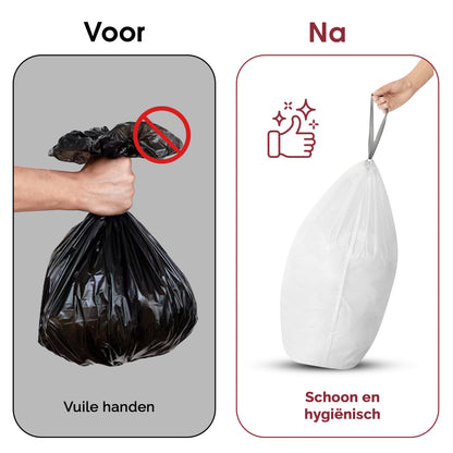 Trashure Vuilniszakken - Code J - Geschikt voor Brabantia prullenbak - 6 rollen x 20 stuks - 20-25L met trekbandsluiting