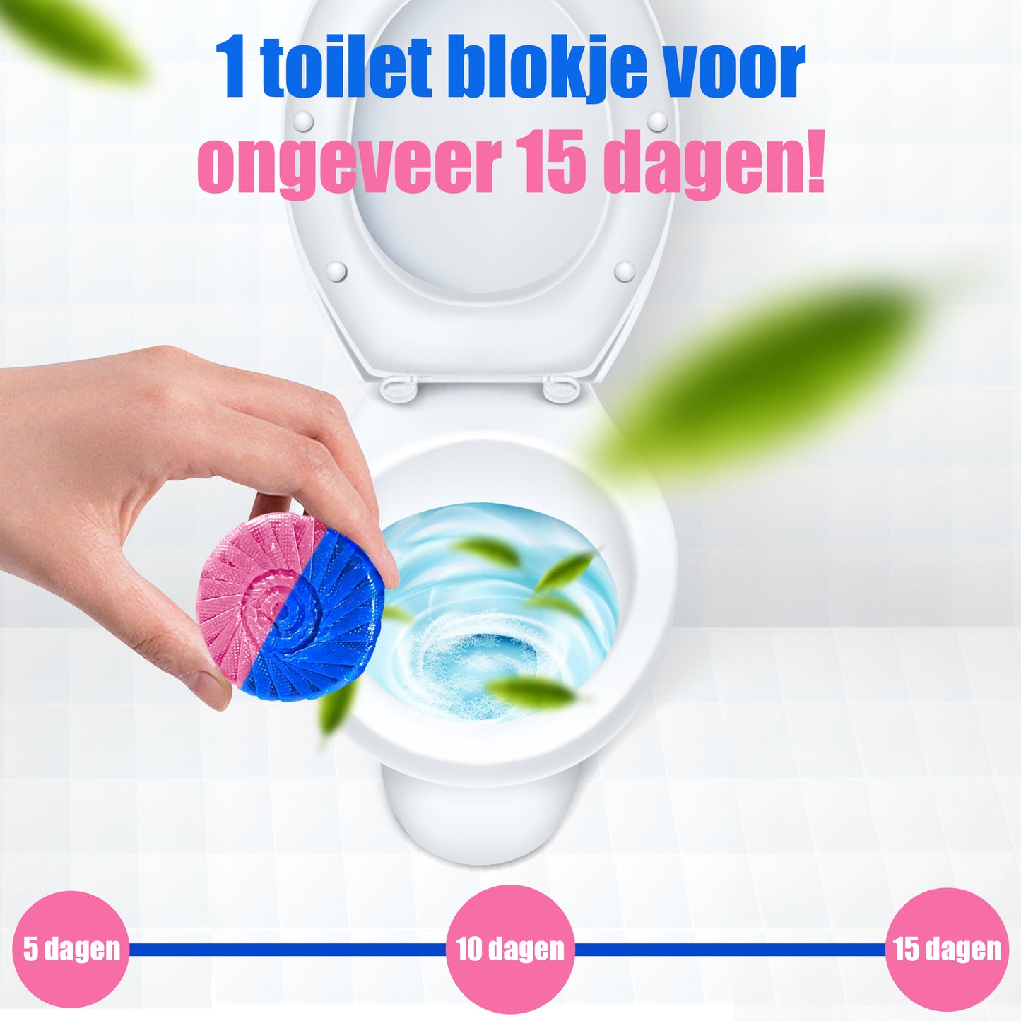 Sweep-it Toiletblokjes Inbouwreservoir – 60 stuks