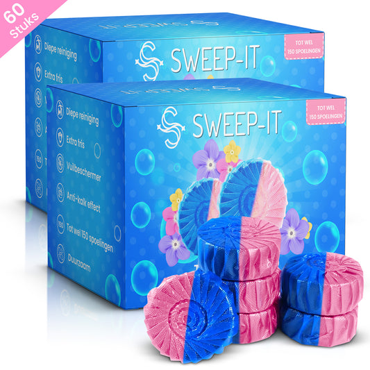 Sweep-it Toiletblokjes Inbouwreservoir – 60 stuks