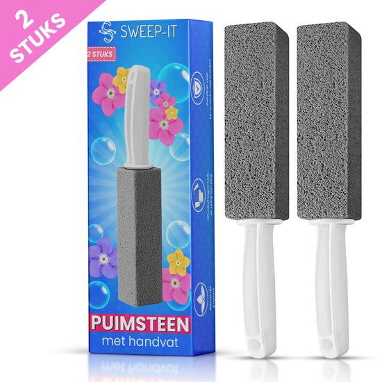 Sweep-it Puimsteen Toiletreiniger – 2 stuks (met handvat)